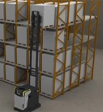 logistique automatisée de racks gravitaire inversé